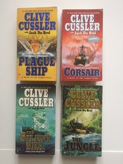 Clive Cussler (Set of 4) Plague Ship; Cosair; Silent Sea; Jungle - Picture 1 of 1