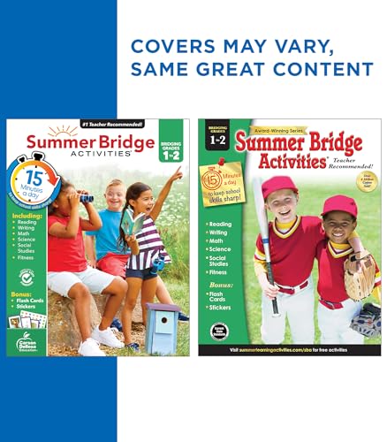 Summer Bridge Activities 1st Grade Workbooks to 2nd Grade Workbooks ...