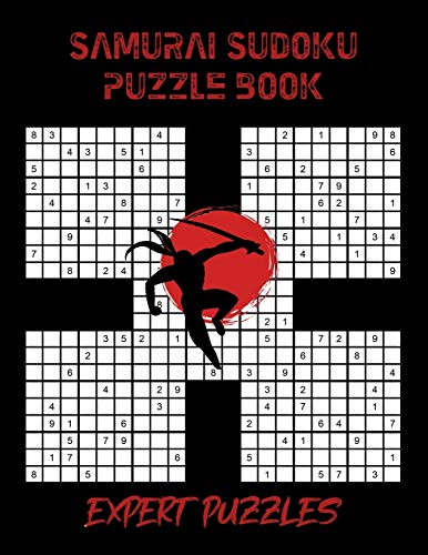 Samurai Sudoku Puzzle Book: 100 Expert Puzzles for Samurai Sudoku Lovers