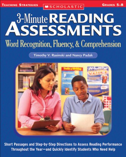 Evaluaciones de lectura de 3 minutos: reconocimiento de palabras, fluidez y comprensión:... - Imagen 1 de 1