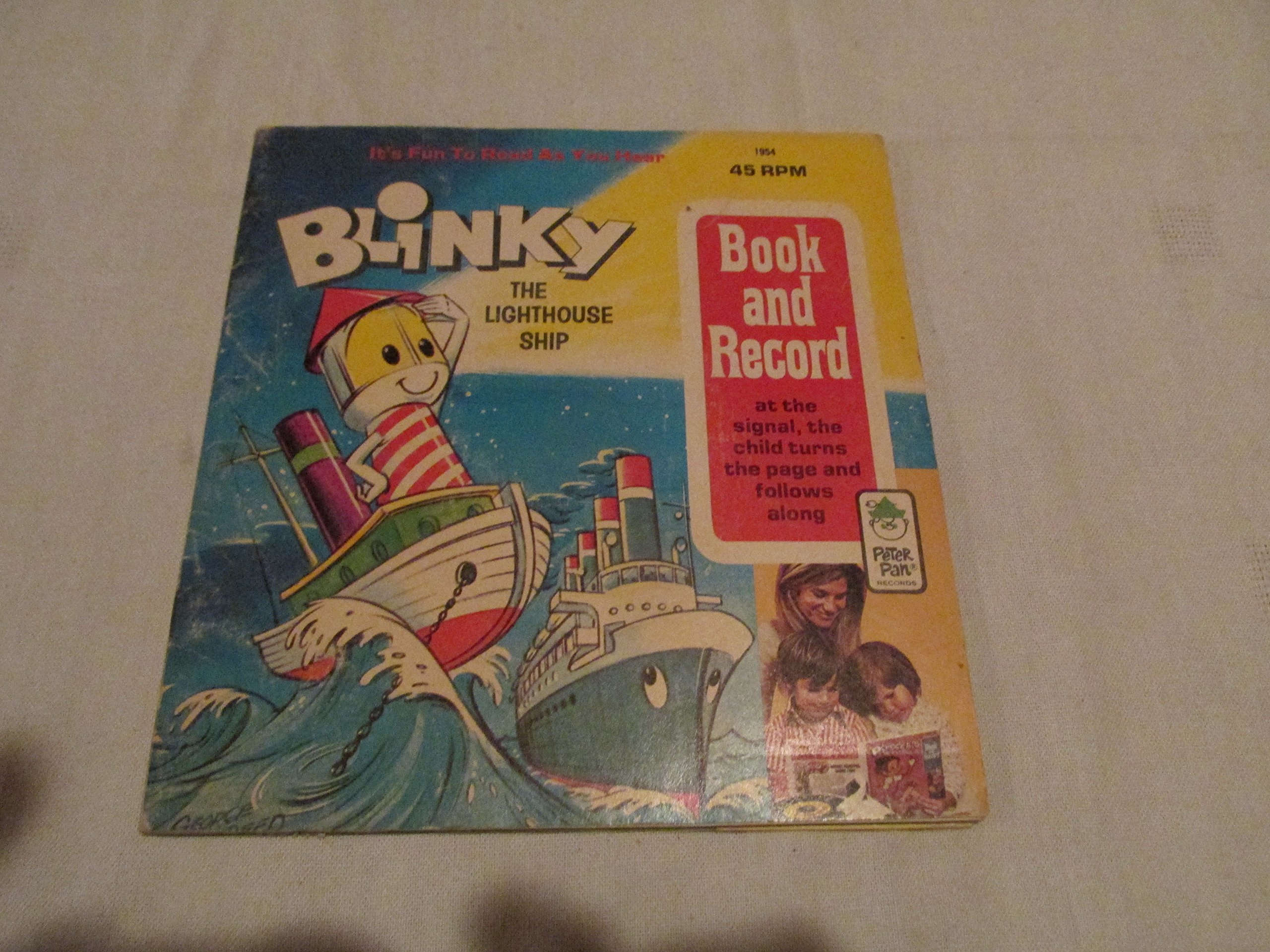 Blinky The Lighthouse Ship (w/ 45rpm Record) - Ruth Roberts - Unknown Bindin... - Picture 1 of 1