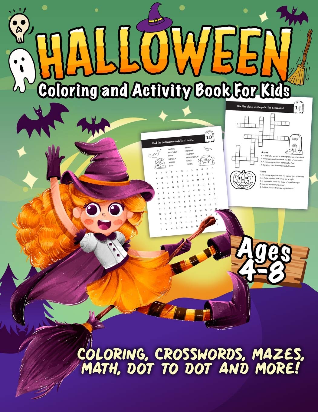 Coloring and Activity Book - Halloween Edition